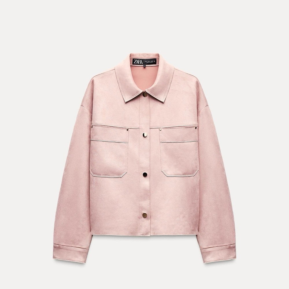 Zara oversized suede jacket